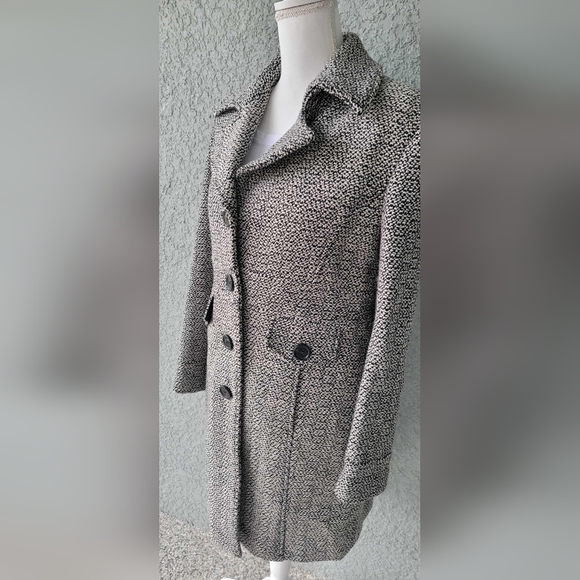 Giacca Elegant  Wool Blend Coat Classic Tailored Design - Picture 6 of 11